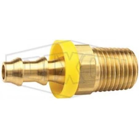Dixon Hose Barb, 3/4-14 x 3/8 in Nominal, MNPT x Hose Barb, Brass, Domestic 2720612C